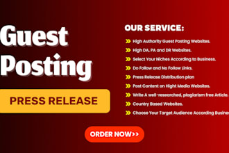 post content on high authority da pa and DR websites
