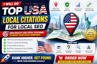do 350 usa local citations for gmb ranking and google local seo