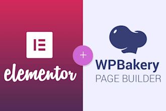 create website using elementor pro or wp bakery