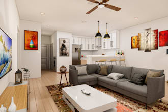 design an eye catching interior render