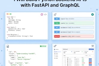 build python backend apis with fastapi and graphql