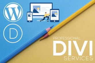 design or redesign wordpress website in 24 hours using divi