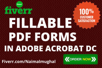 create fillable PDF forms in adobe acrobat dc