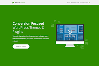 build professional website using thrive theme and plugins