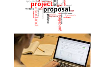 write your business proposal, content, project