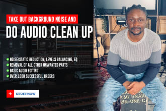 repair your audio file and clean background noise
