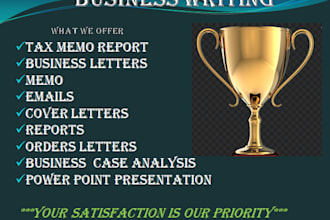 help you write business letters, memo and report