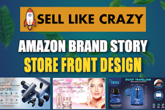 design amazon brand story or storefront design that converts like crazy