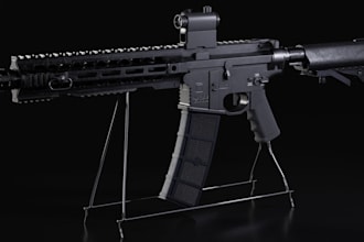 create a 3d model of a gun for you