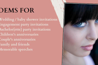 write a meaningful poem for your special occasion