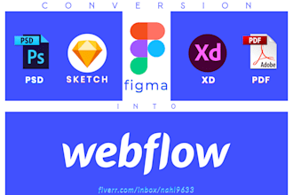 develop your website into webflow