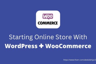create ecommerce website and woocommerce  wordpress website