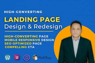 design a high converting landing page or squeeze page