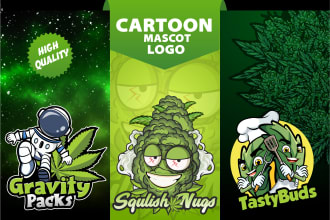 do cannabis mascot logo