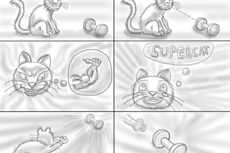 Hot Deals!  do a simple storydoard