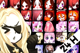 draw anime emotes for your twitch, discord
