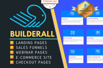 design websites and funnels with builderall clickfunnel or gohighlevel