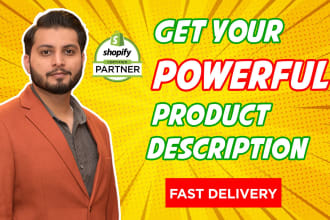 write dropshipping shopify product description