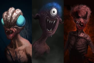do epic dark art illustration