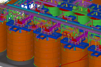 do modelling 3d tank and make it shop drawing