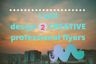 design creative professional flyers