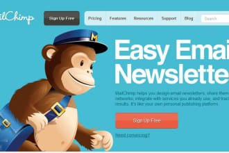 setup email marketing and email campaign mailchimp