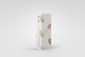 design a brand packaging box, labels, and pouch