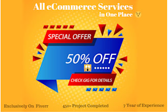 create wordpress, woo commerce ,shopify ecommerce website