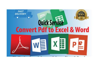 convert PDF to excel or word
