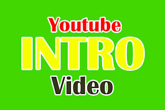 create youtube intro 100 unique and creative