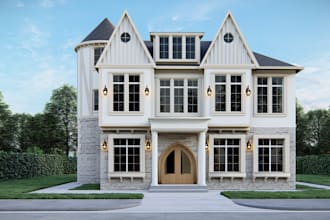 do 3d architectural rendering, modeling and  exterior design