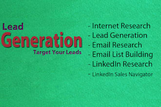 do web research and email list building