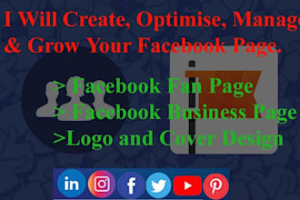 create, optimise, manage and grow your facebook page