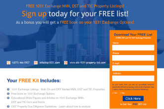 design custom high converting landing page or squeeze page