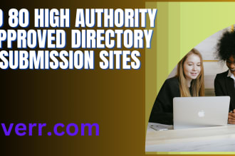 do 80 high authority approved directory submission sites