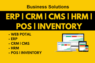 create web application, dynamic CRM system, erp, wms, real estate system