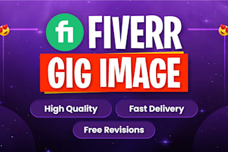 design eyecarching fiverr gig image, gig thumbnail and gig picture