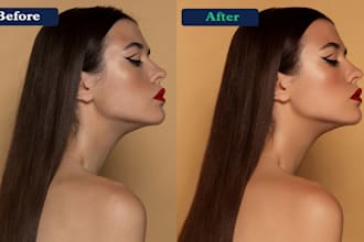 professionally retouch models, fashion, portraits