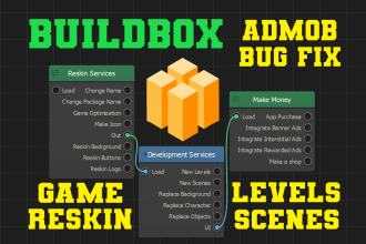 reskin your buildbox game or fix bugs