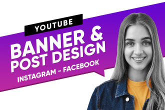 design social media facebook ads instagram post youtube banner