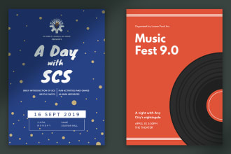 design professional event poster and party flyer