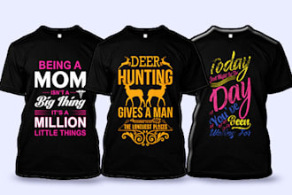 make  minimalist and modern custom t shirt designs for your passion or hobby