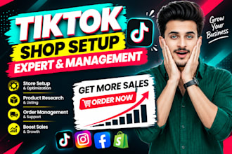 tiktok shop setup, tiktok shop manager, boost tiktok sales, product listing