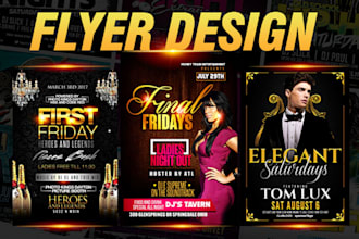 do amazing business flyer, poster design within 2 day