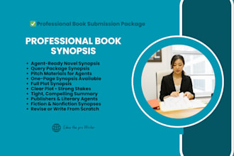 write a professional book synopsis for your novel or manuscript submission