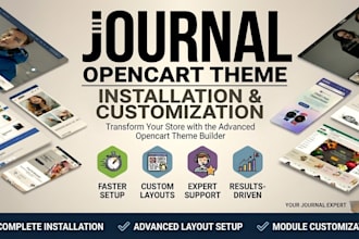 install and customize opencart journal 3 theme