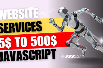 develop and design your website using java spring boot, reactjs, javascript