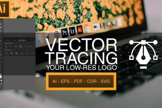 do vector tracing for your logo