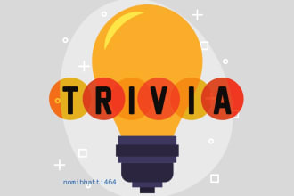 make to 1000 question on any topic for quiz and trivia