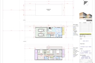 redraw your 2d drawings, floor plan in revit, or autocad